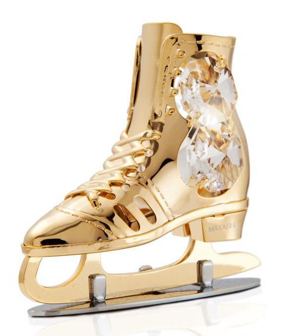 MatashiCrystal Ice Skate Holiday Shaped Ornament Wayfair